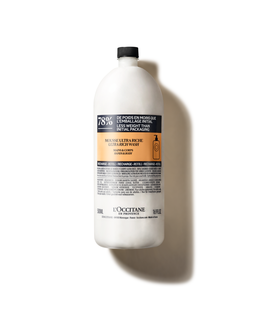 Eco Recarga Jabón de Manos y Cuerpo Karité 500ml