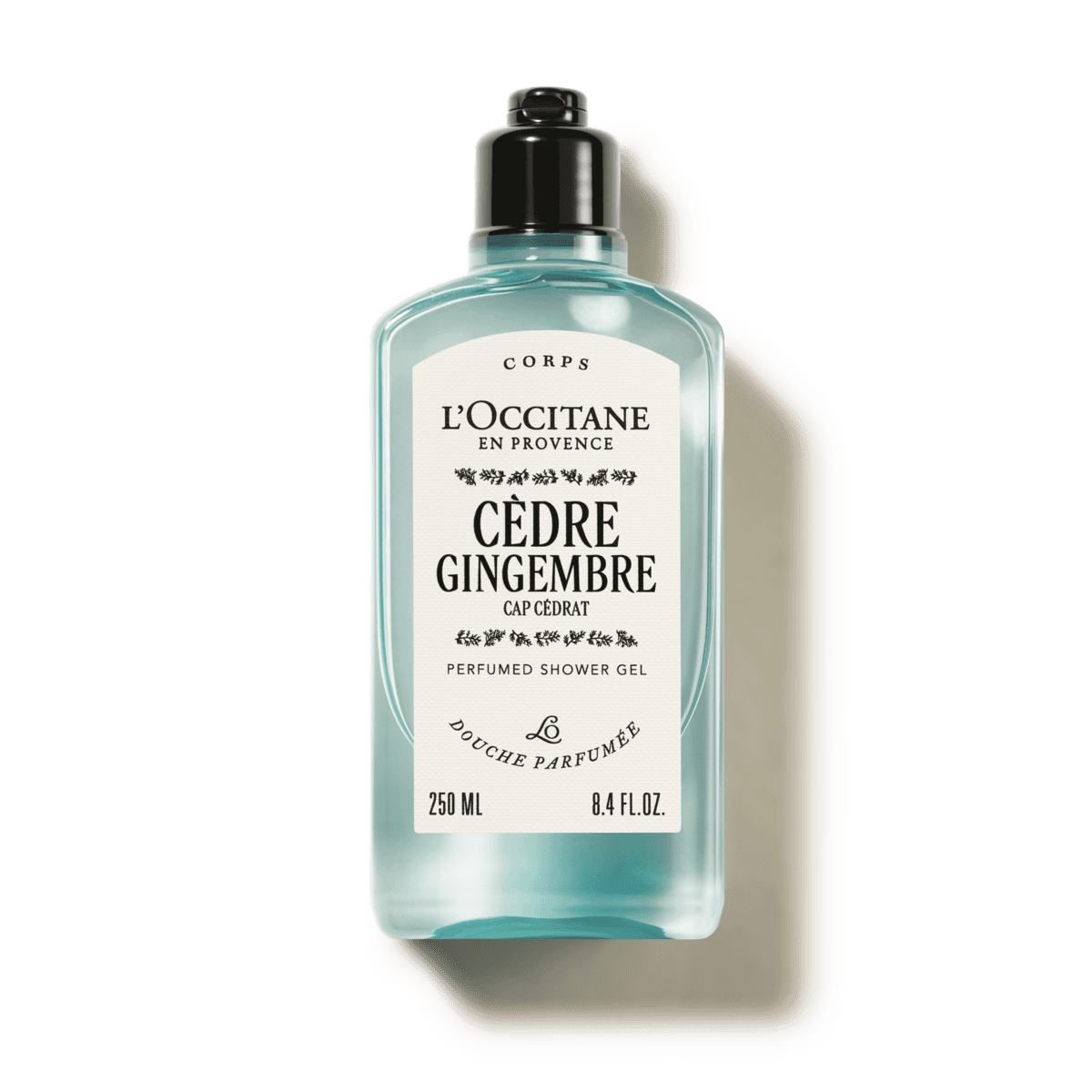 Cèdre Gingembre perfumed shower gel