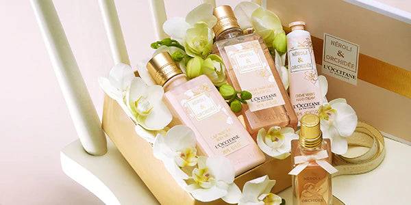 Cofre Néroli & Orchidée de L’Occitane — fragancia floral con neroli, melocotón y orquídea para un aroma sensual y cautivador