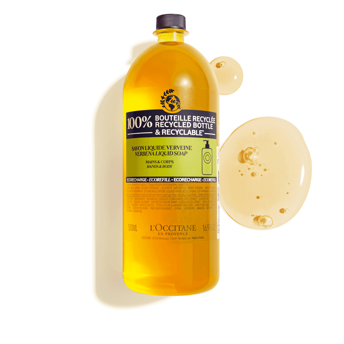 Eco recarga Jabón Líquido de Manos y Cuerpo Verbena