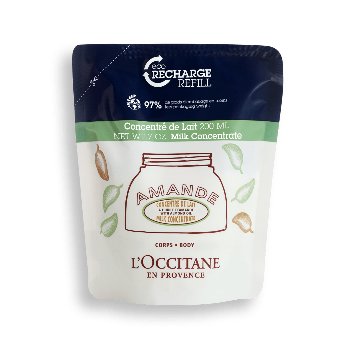 Eco Refill Crema Concentrada de Almendra 200ml