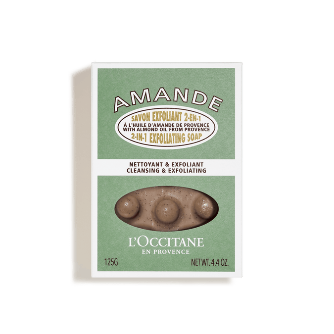 Jabón Exfoliante 2 en 1 Almendra 125g BELLEZA BLOC02602 