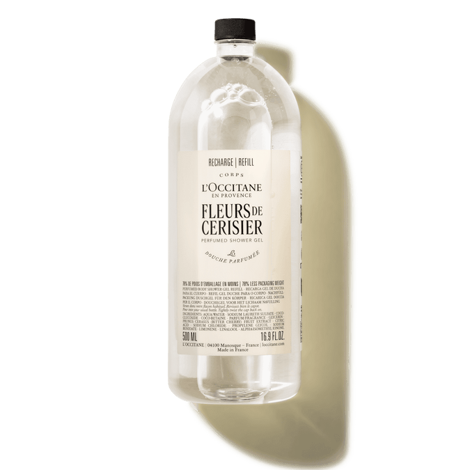 Fleurs de Cerisier perfumed shower gel refill