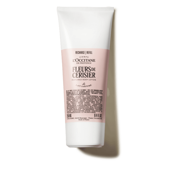 Fleurs de Cerisier perfumed body lotion refill