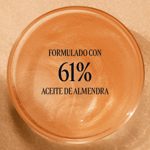aceite iluminador almendra, shimmering, shimmer, piel brillante
