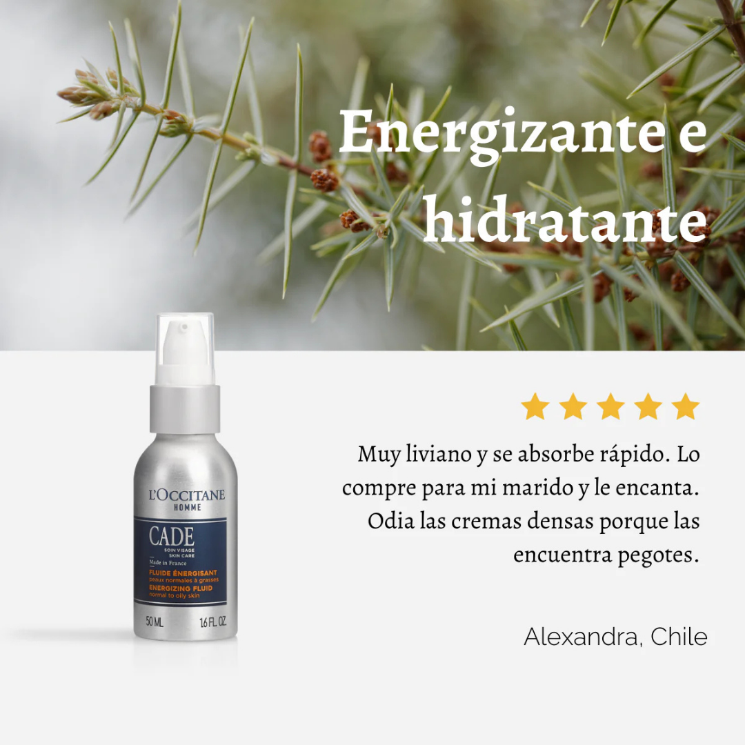 Fluido energizante para el rostro Cade