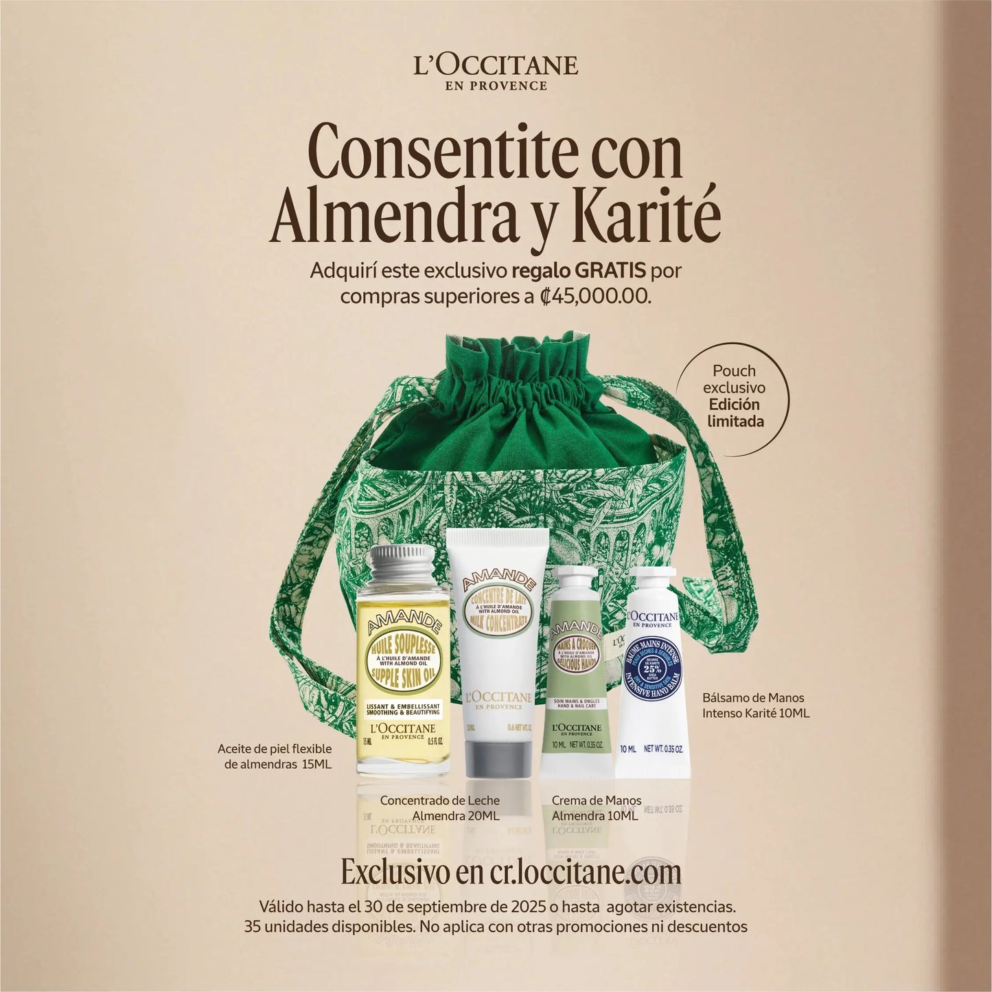 Oferta Especial Rutina de Almendra