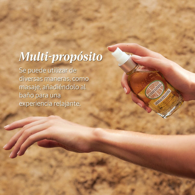 Aceite de piel flexible de almendras