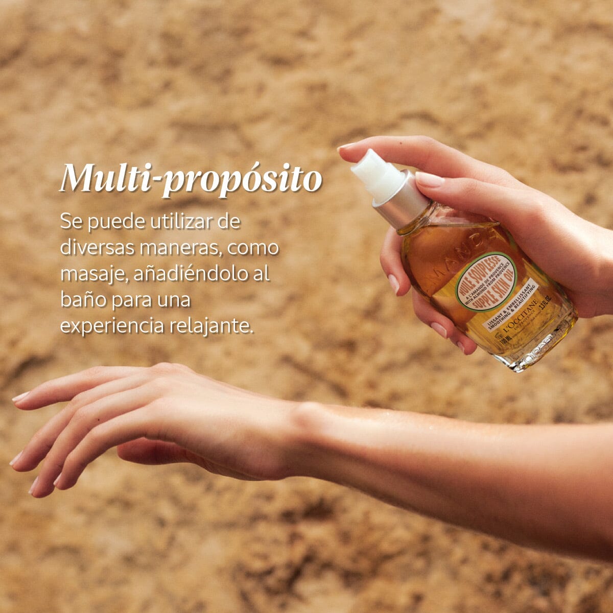 Aceite de piel flexible de almendras