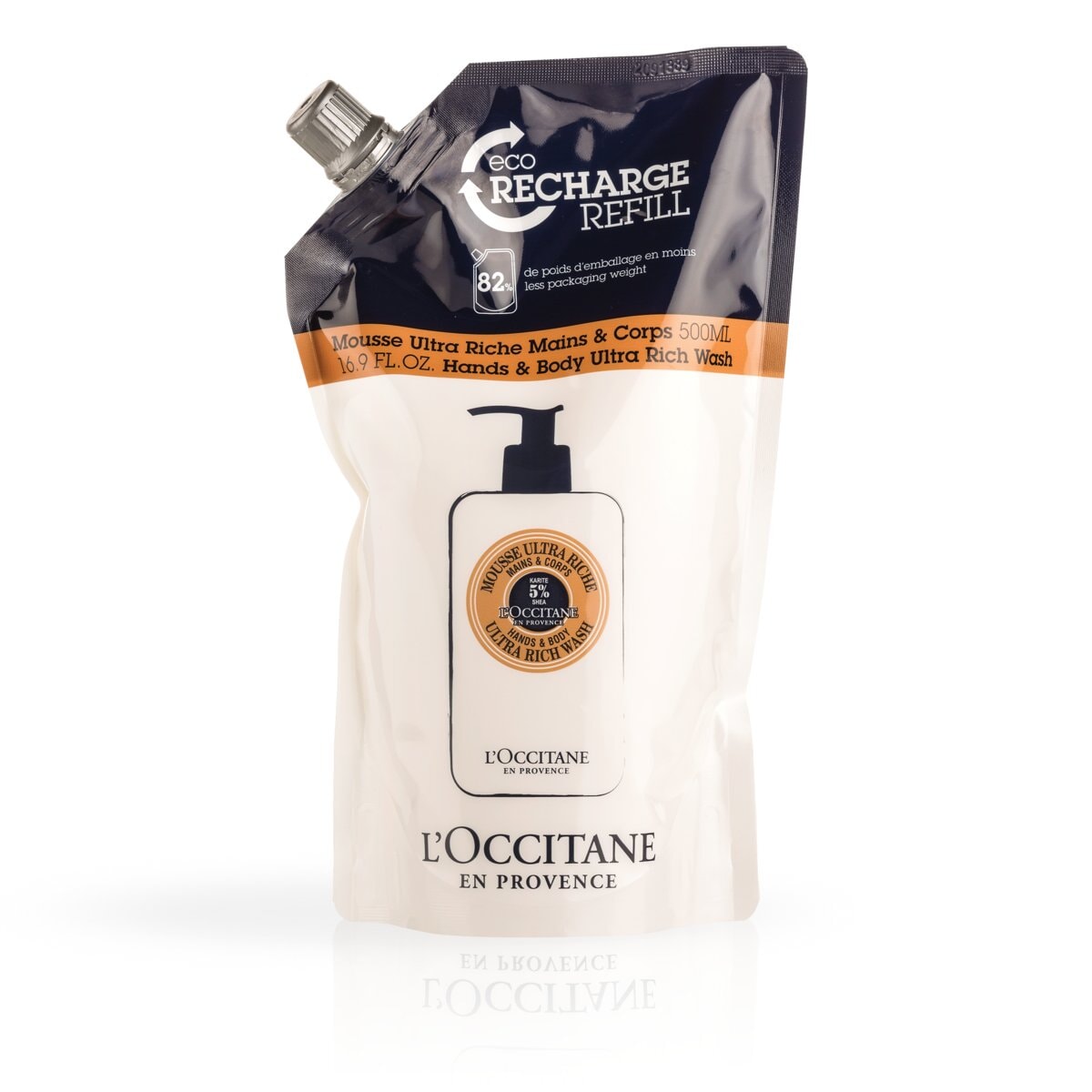 Eco Refill jabón líquido ultra rico Karité manos y cuerpo 500ml