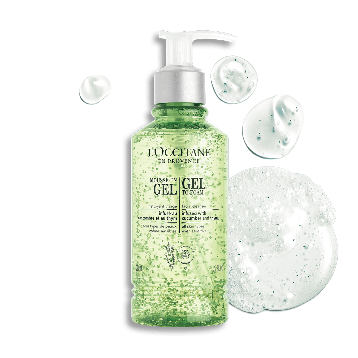 Limpiador facial gel a espuma Infusión Normal L'Occitane 